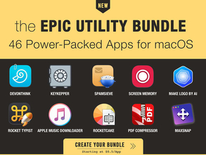 BundleHunt、3ドルのディスカウント料金を支払うと、46種類のMacアプリが格安購入できる「the Epic Utility macOS bundle」を開催