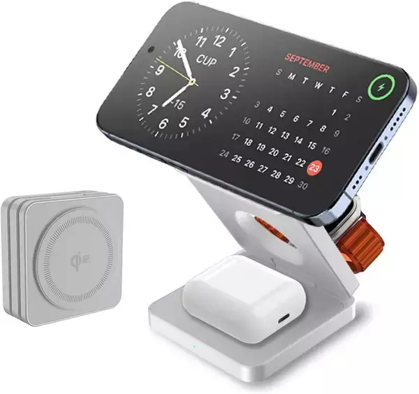 Amazon、CocoRiseのQi2対応3 in 1 ワイヤレス充電器「iw30 pro」を1,999円で販売中（クーポン適用）