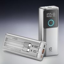 Amazon、hansangのコンセント一体型充電ケーブル内蔵ポータブルバッテリー「GNK10」を1,399円で販売中（クーポン適用）