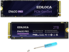 Amazon、Ediloca製NVMe M.2 Type 2280 PCle 3.0x4の2TBモデル「EN600 PRO SSD 2TB」を32,980円で販売中