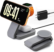 Amazon、EazpowerのMagSafe & Apple Watch対応3-in-1ワイヤレス充電器「Eazpower SR6」を2,194円で販売中（クーポン適用）