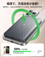 Amazon、Torrasのワイヤレス充電対応5000mAhバッテリー「TORRAS SlateMag PB12」を1,572円で販売中（クーポン適用）