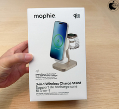 Apple Store、mophieのQi2 25W対応iPhone、Apple Watch、AirPod用ワイヤレス充電スタンド「mophie 3-in-1 Wireless Charge Stand」を販売開始