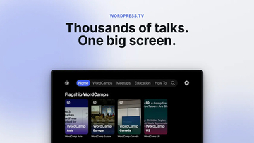 Automattic、Apple TV用アプリ「WordPress.tv」をリリース