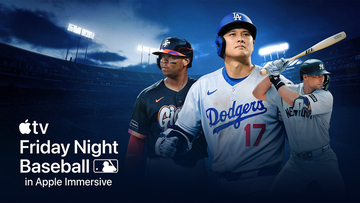 Apple、MLB「フライデーナイト ベースボール」の4試合をApple Immersiveでライブ放送すると発表