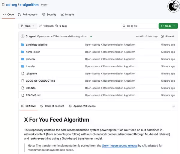 xAI、Grokモデルと同じトランスフォーマーアーキテクチャを採用した新たなXアルゴリズムをオープンソース化