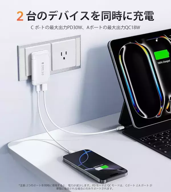 Amazon、BREEKETの薄型USB充電器「HNT-PD3612」を899円で販売中