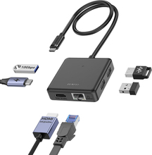 Amazon、BENFEIのUSB-C接続 6 in 1ハブ「Benfei 000399BLACK」を989円で販売中（タイムセール）