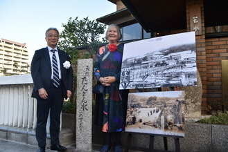 兵庫・宝塚「ウィルキンソン　タンサン」100年前の石柱復元　発祥の地アピール