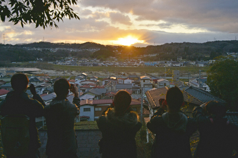 台風19号被災地の本宮市で初詣 町の復興願い