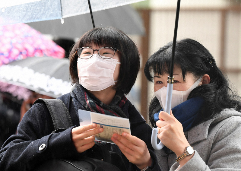 都立高校 掲示板で合格発表