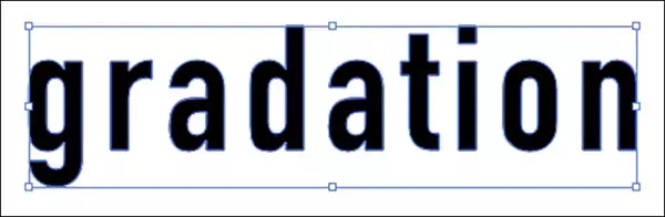 「文字にグラデーションをつける」の画像