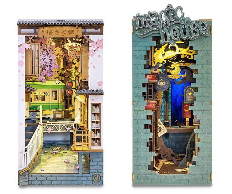 プラザクリエイト、ブックヌックシリーズより「桜さく駅」「マジックハウス」を発売