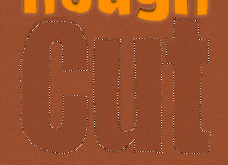 Photoshopで切り絵風のロゴを作る（切り絵／ロゴ）