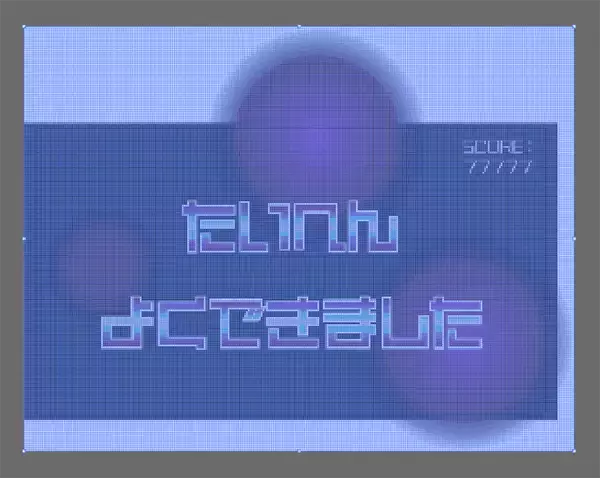 「【Illustrator】ドット絵風のロゴを作る」の画像