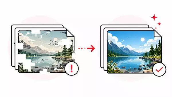 「ソースネクスト、破損した画像データを復元するソフト「修復 for フォト」を発売」の画像