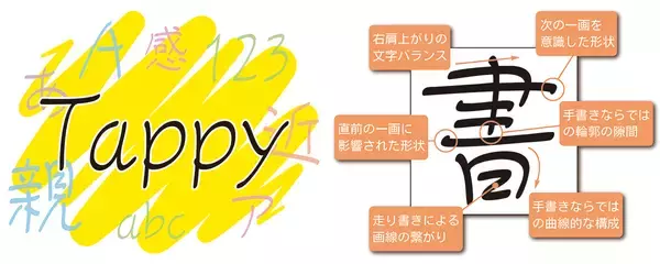 「モトヤ、下手だけど達筆という絶妙なバランスを追求した手書き風フォント「モトヤタッピー」を発売」の画像