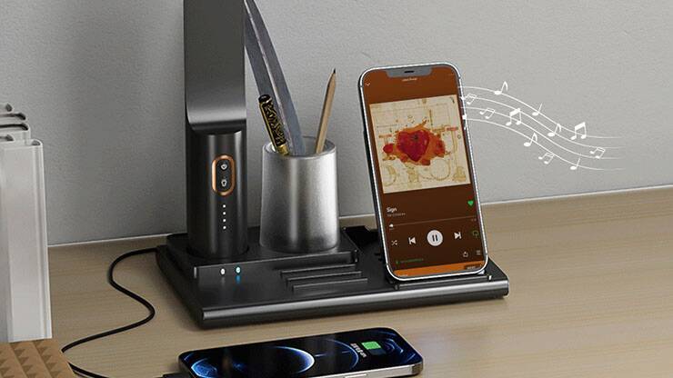 北日本貿易、ライトやワイヤレス充電機能を搭載した「3in1スタンドセット」を発売