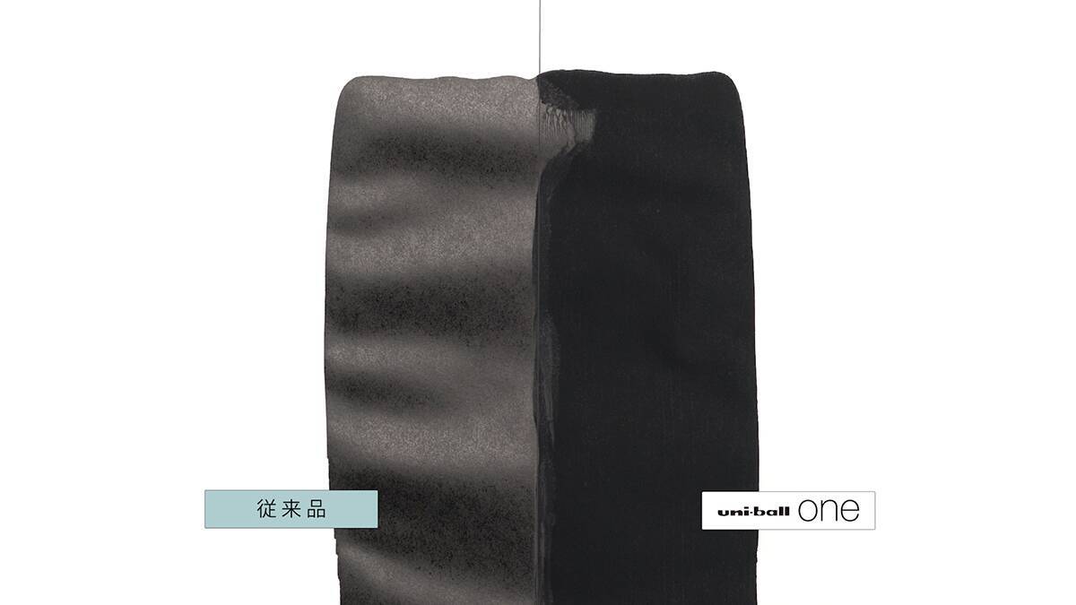 デザイナーにも役立つアイテム？ 濃い黒と鮮やかな発色で、書いた文字が記憶に残りやすい三菱鉛筆「ユニボール ワン P バスボムカラー」