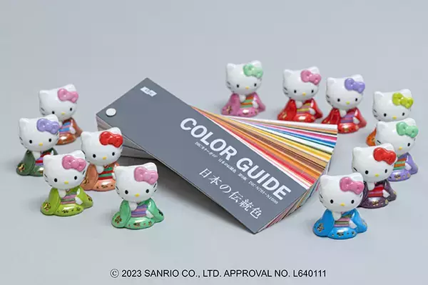 印刷インキや色見本帳で有名なDICがサンリオと初コラボ　数量限定の「日本の伝統色 ハローキティ」
