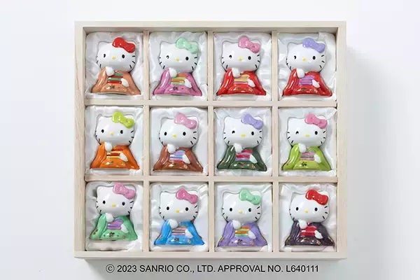 「印刷インキや色見本帳で有名なDICがサンリオと初コラボ　数量限定の「日本の伝統色 ハローキティ」」の画像