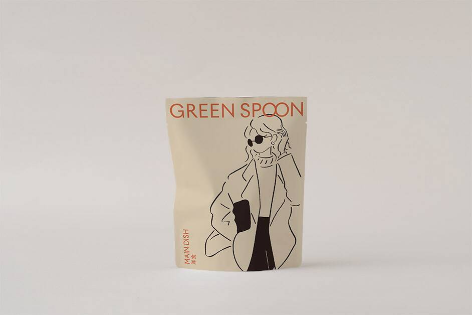 商品パッケージ『メインディッシュ／GREEN SPOON』、書籍カバー『そっちにいかないで／戸田真琴』