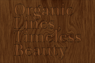 写真素材などを使わずに、Photoshopで木目調のロゴを作る（木目／ロゴ）