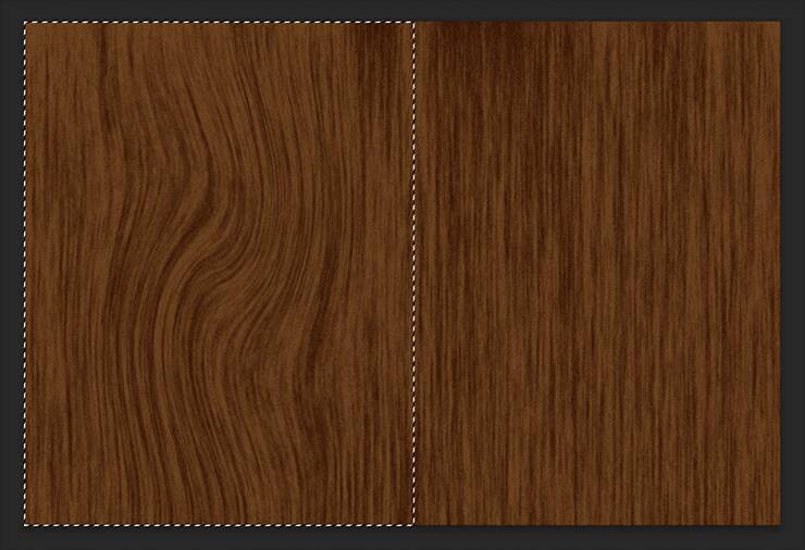 写真素材などを使わずに、Photoshopで木目調のロゴを作る（木目／ロゴ）