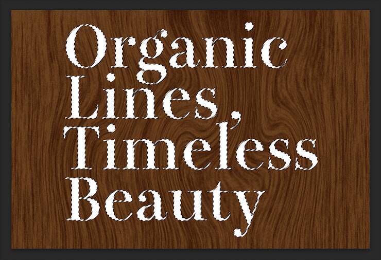 写真素材などを使わずに、Photoshopで木目調のロゴを作る（木目／ロゴ）