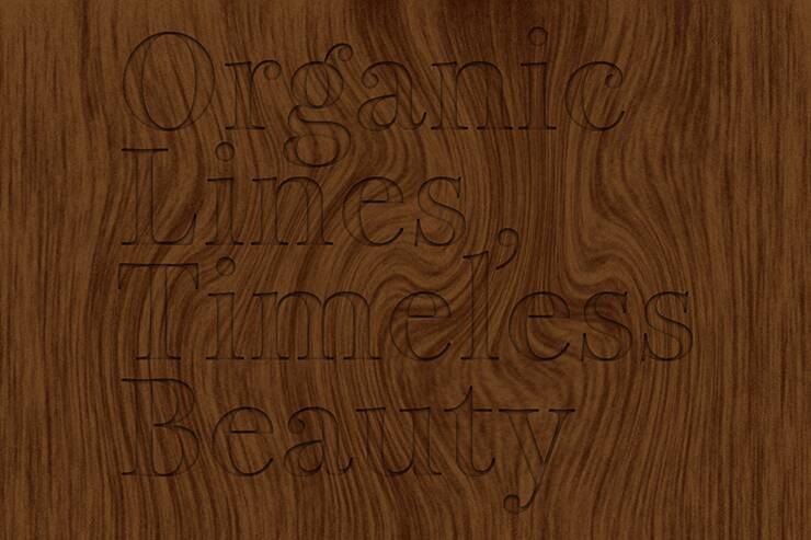 写真素材などを使わずに、Photoshopで木目調のロゴを作る（木目／ロゴ）