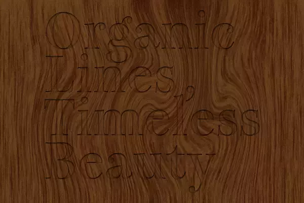 「写真素材などを使わずに、Photoshopで木目調のロゴを作る（木目／ロゴ）」の画像