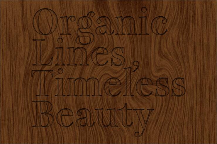 写真素材などを使わずに、Photoshopで木目調のロゴを作る（木目／ロゴ）