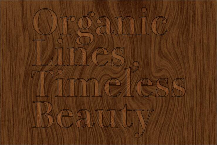 写真素材などを使わずに、Photoshopで木目調のロゴを作る（木目／ロゴ）