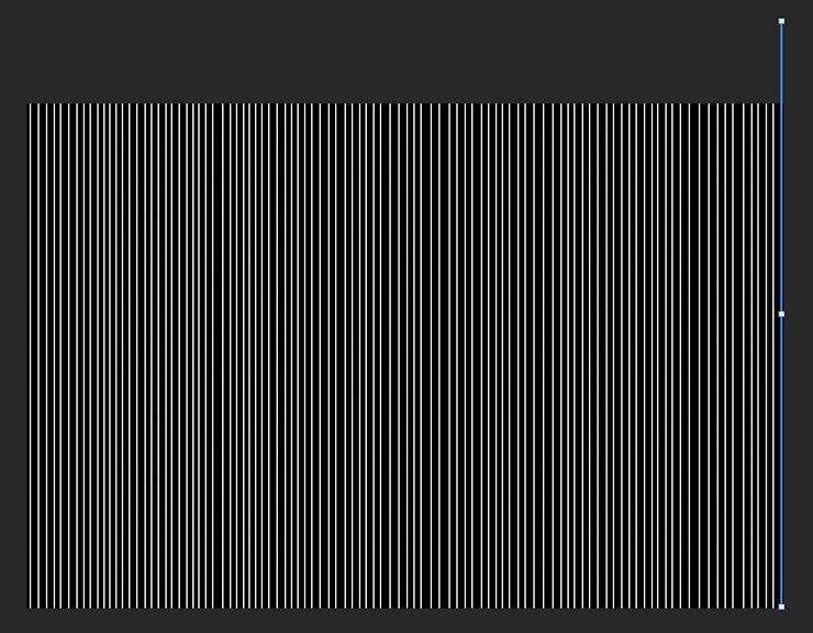 斜めのラインでできた立体的なグラフィック／ロゴを作る