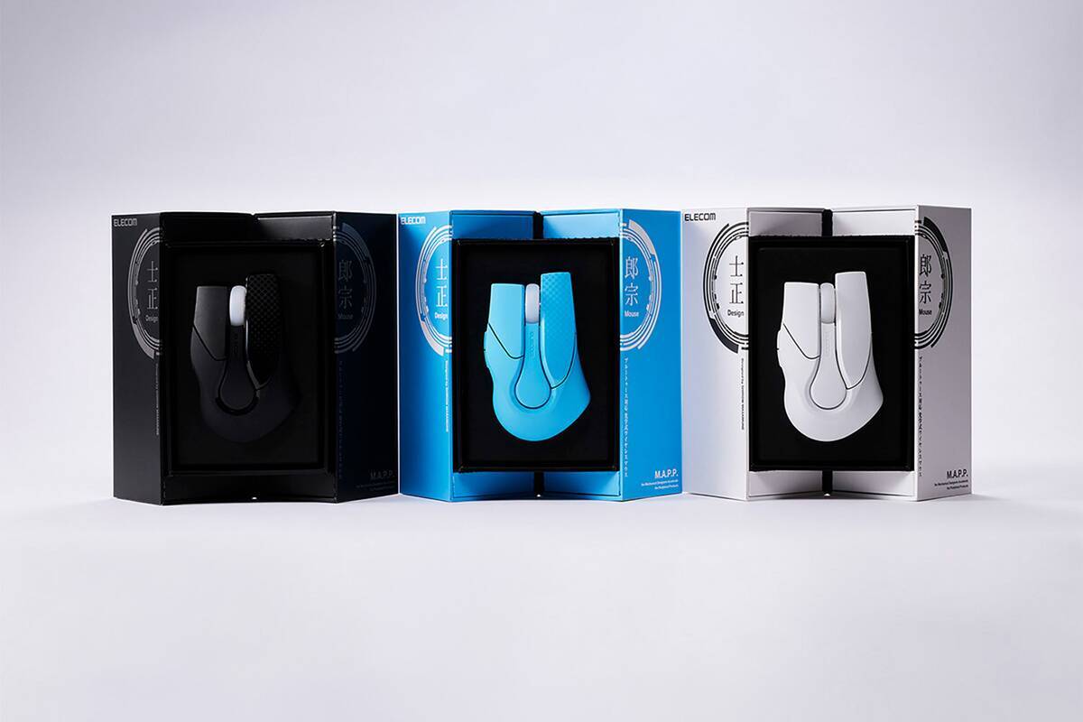 エレコム、士郎正宗氏によるデザインマウス「M.A.P.P.」の復刻モデルを発売