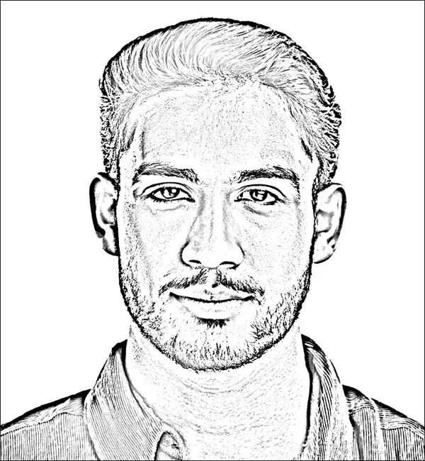 「【Photoshop】クロムフィルターで液体金属風のポートレートを表現する（リキッドメタル／SF）」の画像