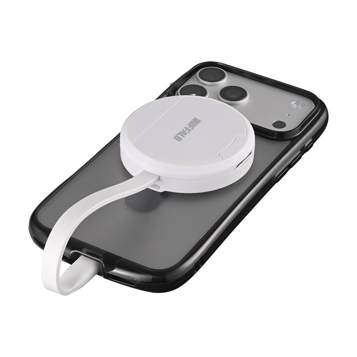 バッファロー、MagSafe対応でスマホに固定できるカードリーダー「BSCR520MGシリーズ」を発売