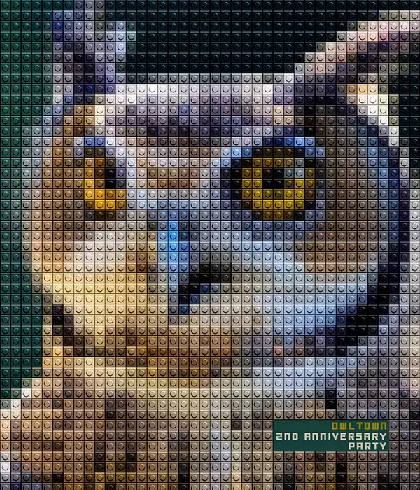 【Photoshop】ブロックを並べて作ったようなビジュアル表現（ブロック／モザイク／写真加工）
