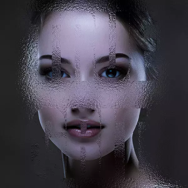 「Photoshopでガラスの層を表現するテクニック（ガラス／透明／写真加工）」の画像