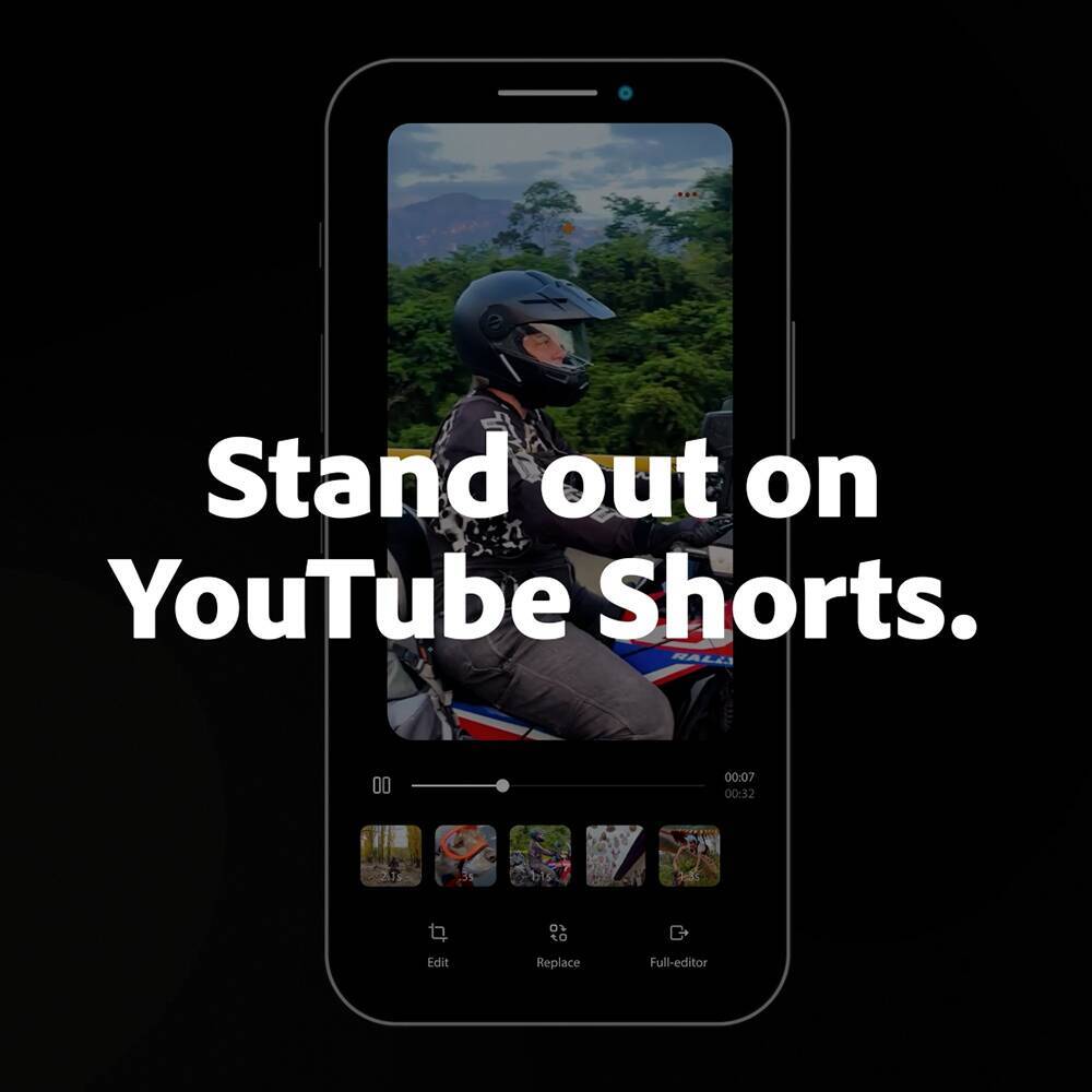 Adobe Premiereモバイル版アプリで「YouTubeショート用に作成」機能が登場