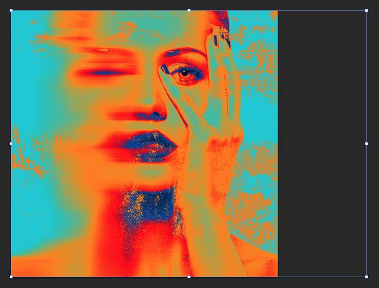 アート性の高い雰囲気のあるグラフィック