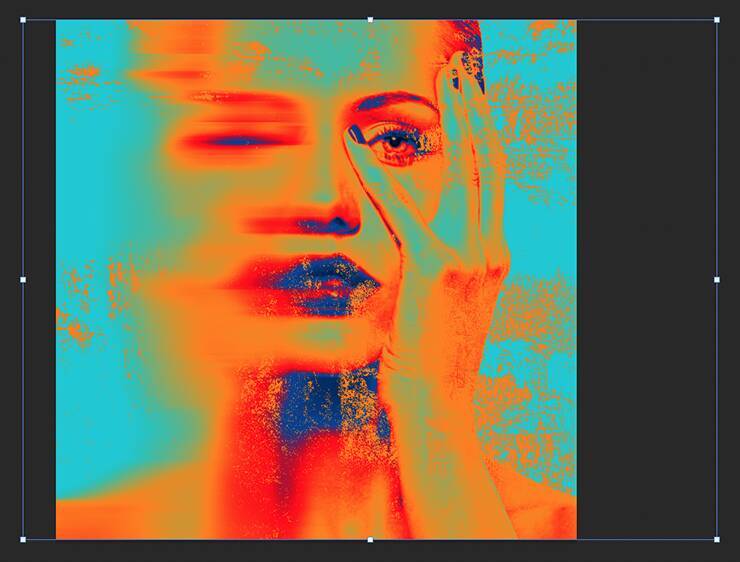 アート性の高い雰囲気のあるグラフィック