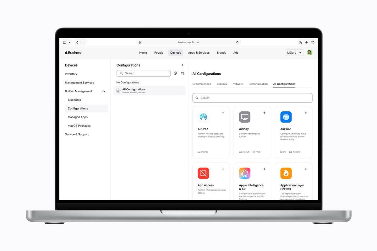 Apple、デバイスの一元管理機能も備えた新しい法人向けプラットフォーム「Apple Business」を発表