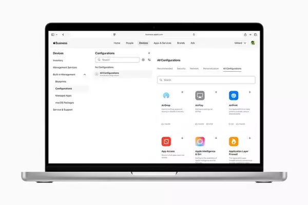 「Apple、デバイスの一元管理機能も備えた新しい法人向けプラットフォーム「Apple Business」を発表」の画像