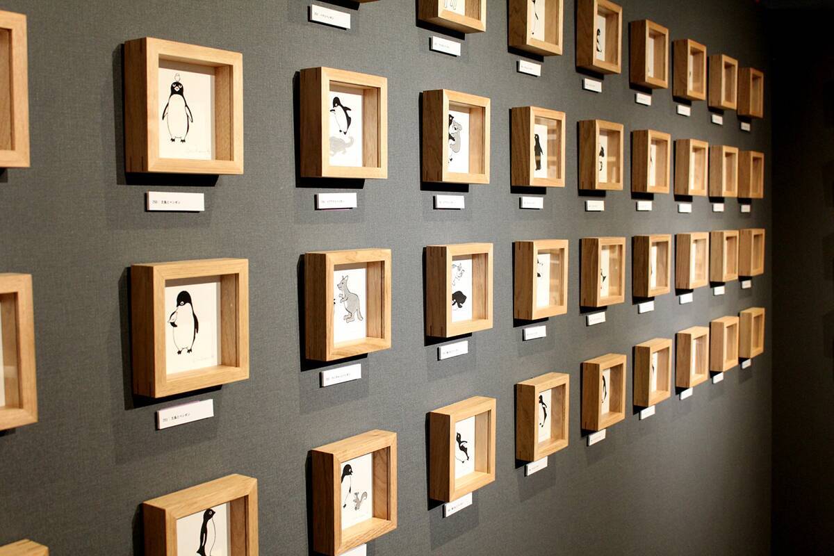 さかざきちはる氏の常設美術館「ペンギンミュージアム」が温泉旅館・和多屋別荘内の書店にオープン