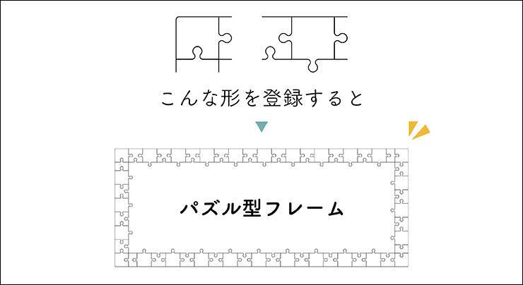 パターンブラシを使ってオリジナルの額縁・フレーム・枠を作る