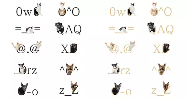 「台湾で話題沸騰！ダイナコムウェア、犬のポーズが可愛すぎる「保護犬フォント」の無料配布をスタート」の画像