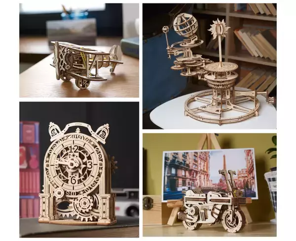 「“宇宙のダンス”を表現した木製組み立てキット「Ugears」の第9弾プロジェクトがMakuakeに登場」の画像