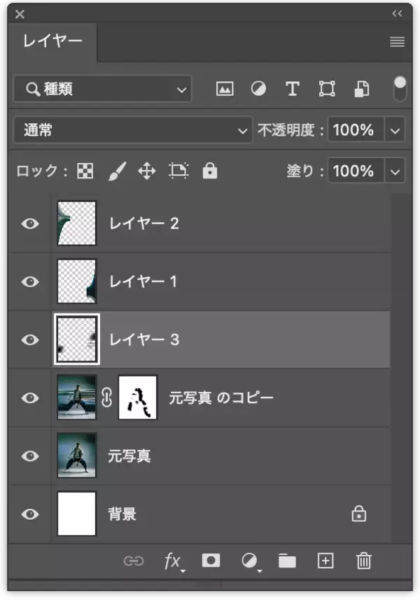 「【Photoshop】被写体の一部を引き伸ばして印象的なグラフィックを表現する（変形／動き／写真加工）」の画像
