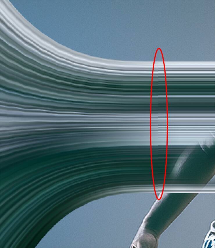 【Photoshop】被写体の一部を引き伸ばして印象的なグラフィックを表現する（変形／動き／写真加工）